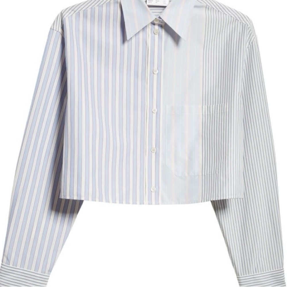 Stella McCartney Mixed Stripe Crop Top (Size 8) NWT